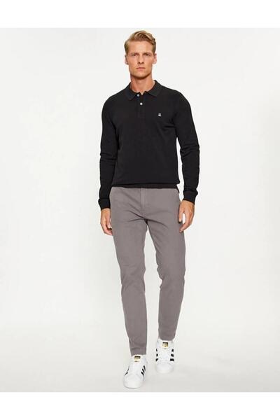 Benetton ΜΠΟΥΜΕΛΟ ΠΟΛΟ ΜΕ ΜΑΚΡΥ ΜΑΝΙΚΙΑ BNT-M 3089J3204