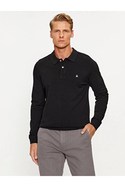 Benetton ΜΠΟΥΜΕΛΟ ΠΟΛΟ ΜΕ ΜΑΚΡΥ ΜΑΝΙΚΙΑ BNT-M 3089J3204