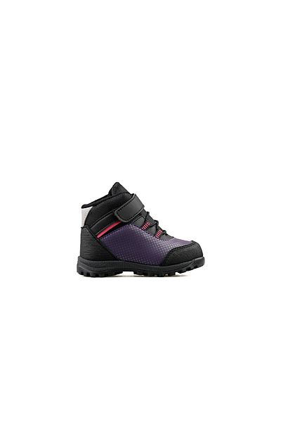 Cool Kids Cold-Proof Girls' Boots with Zipper Detail on the Side and Lace-up Winter Boots