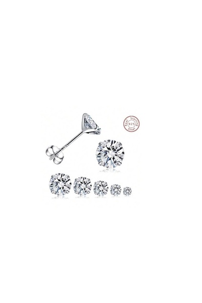 AyçaSilver Gümüş zirkon taşlı küpe