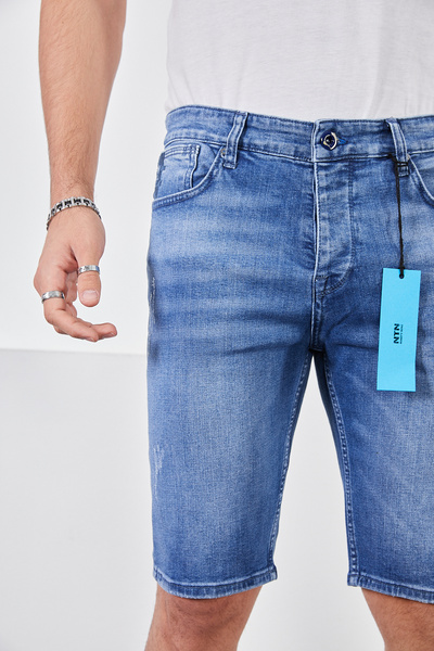 SEELENGLANZ PÁNSKÉ DŽÍNOVÉ KRAŤASY COZY FIT Džínsy