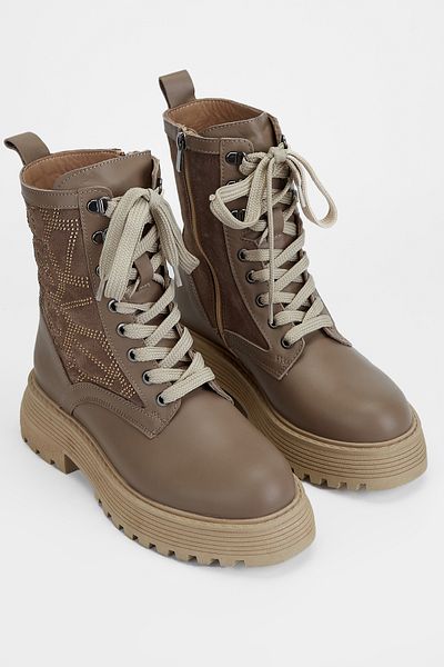 Tamer Tanca Women's Genuine Leather Casual Boots 231 1054 Bn Boots Sk23/24