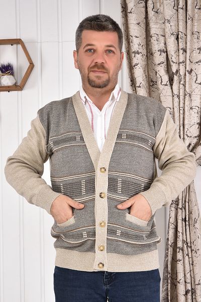 HEDEFNUR TEKSTİL BUTTONED DOUBLE POCKET CARDIGAN