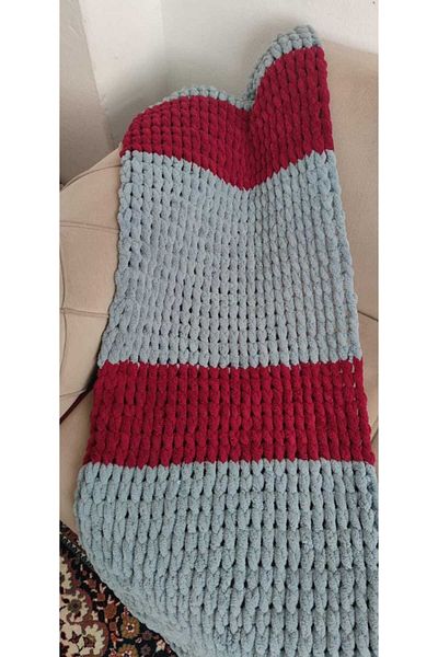 BODUR EMBROIDERY Σάλι Puffy 100% Πλεκτό στο χέρι 133X50 Χρώμα που θέλετε