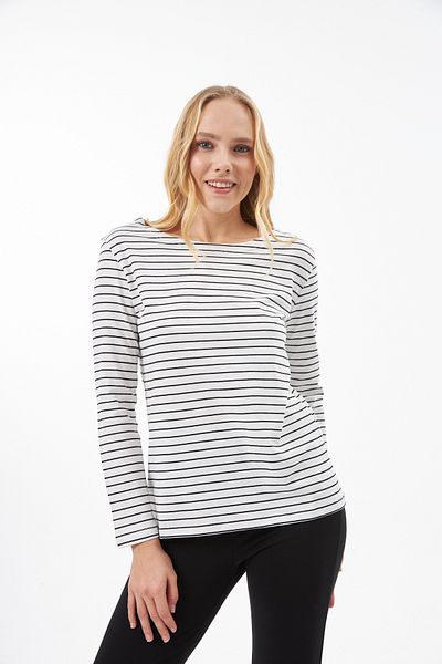 Elegant Design London White Black Striped