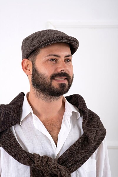 Göreme Aksesuar قبعة شتوية من الصوف لندن قبعة رياضية للرجال