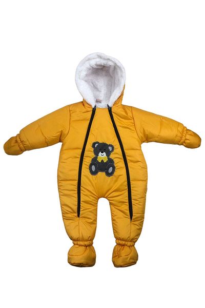 Pukka Bow Tie Bear Embroidery Slippers with Feet and Gloves Welsoft Cosmonaut