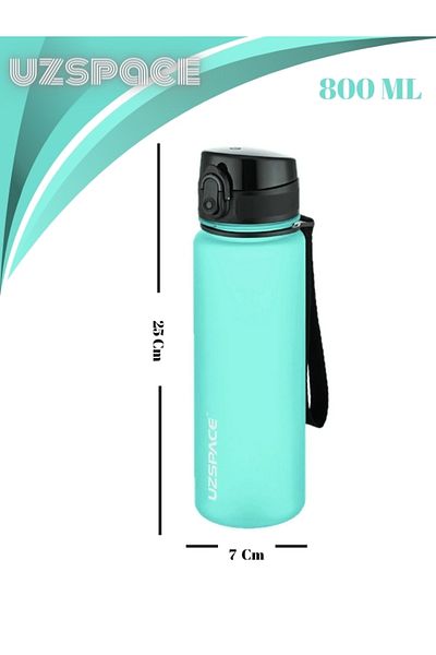 Uzspace Soft Touch Tritan Water Bottle - 800ml