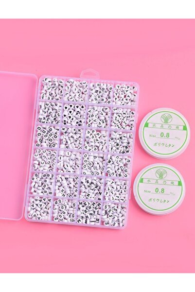 RLX BUJİTERİ 250 de grame în total într-o cutie de 24 mărgele cu litere plate...