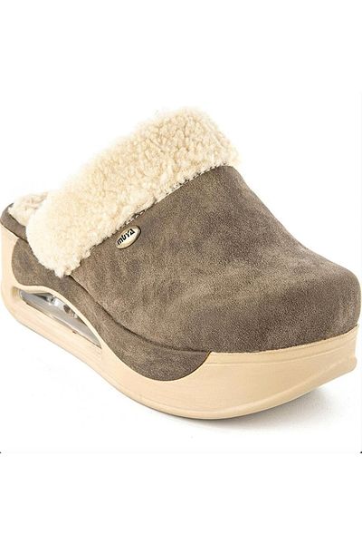 Muya Abner Anatomical Air Max Sole Women's House Slippers with Fur Inside