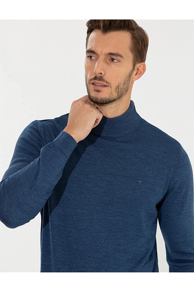 Pierre Cardin Βασικό πουλόβερ Indigo Regular Fit