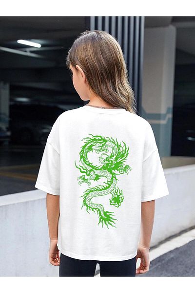 BENROMA 1 tricou este un cadou pentru achiziții de 6 și mai sus în coș - Tricou pentru copii cu imprimeu Dragon