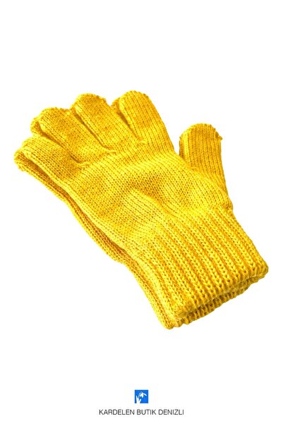 Kardelen Butik Denizli Mănuși Orlon pentru copii cu degetul complet (vârste 5...