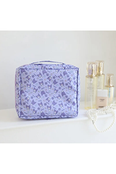 synshop Sanrio Cinnamoroll Kuromi My Melody Melodi Kawai Kore Tarzı Makyaj Seyahat Bebek Bakım Çanta