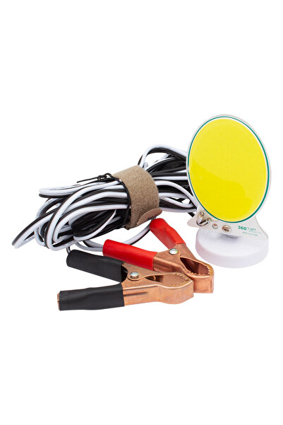 nelerbulurum COB LEDLİ 13 WATT AKÜ MAŞALI ANAHTARLI 4 METRE KABLOLU TAŞINABİL...