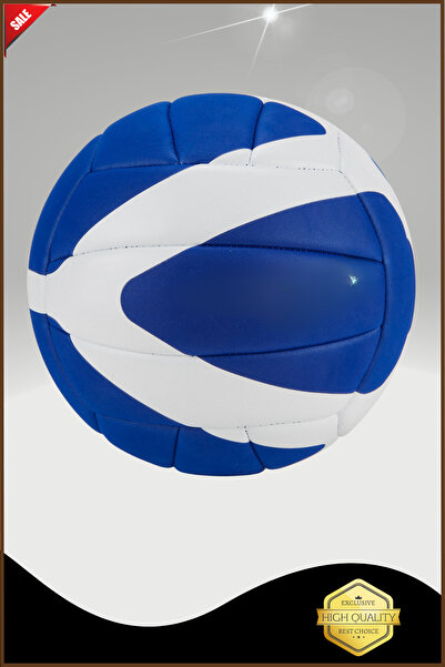 Overpet Voleybol Topu V100 Model Mavi Beyaz Renk Voleybol Topu