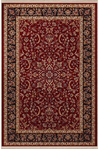 Rugs Modern Halı Bordo Siyah Temalı Geleneksel Motif Etnik Desenli Kreatif Vi...