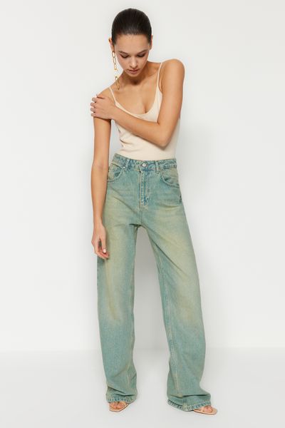 Trendyol Collection Jeans - Blue - Wide leg - Trendyol