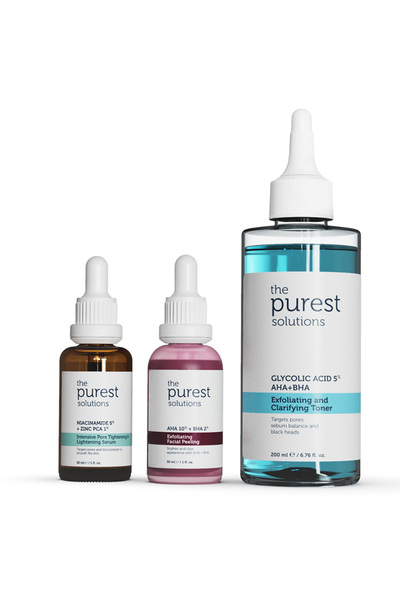 The Purest Solutions Düzensiz Ciltler İçin Aydınlatıcı Bakım Seti