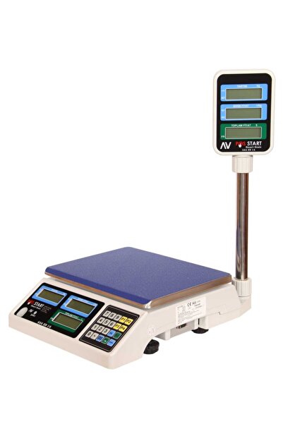 POS START Posstart Akıllı Terazi VA | 30 KG 5 GR RS232 Bilgisayar Bağlantılı ...