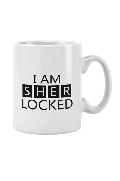 qoeuyl boutique كوب مطبوع عليه عبارة "I Am Sherlocked The Woman Sherlock