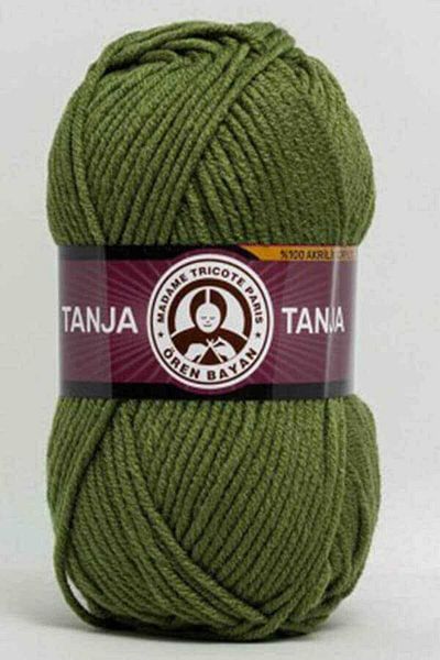 Ören Bayan Tanja Hand Knitting Thread 100gr|0077-Army Green|