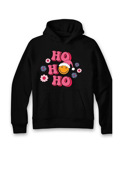 tolstoy CHRISTMAS CUSTOM PRINTED BLACK HOODED UNISEX SWEATSHIRT HOODIE