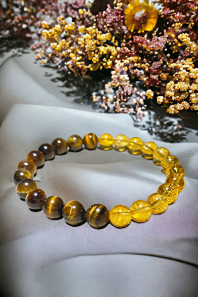 NBS Beautiful Naturel Stones قوة، عملة، بركات، وفرة سيترين، عين النمر للجنسين...