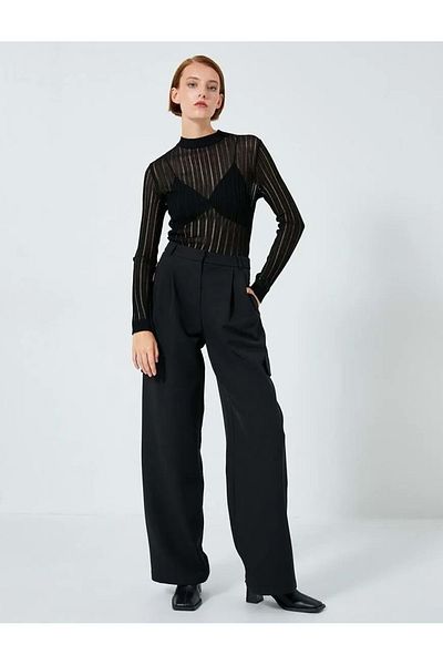 Koton Kaıdn Clothing Trousers - 4WAK40249UW BLACK