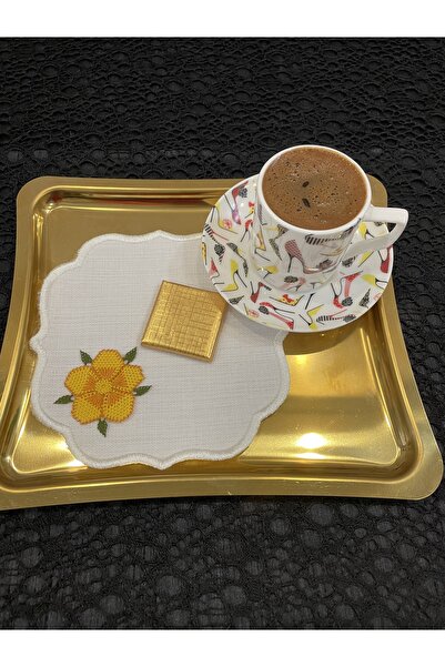 Acurmans İğne Oyası Kahve Yanı Sunum Peçetesi