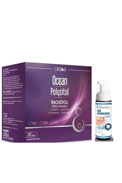 Ocean Polysitol Food Supplement - 30 Sachets, Folic Acid 400?g, Whitening Foam Gift