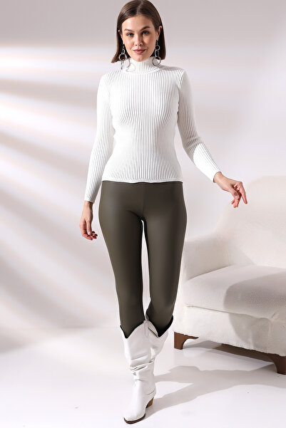 Devinka Γυναικεία πλεκτή μπλούζα με ριμπ ζιβάγκο