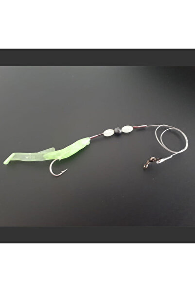 ALDOS Levrek Lüfer Avcısı (3 ADET) Çelik Telli Silikon Balık 6,5 Cm Fıstık