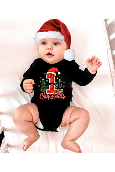 venüsdijital رأس السنة الجديدة My First New Year First Christmas منقوش بأكمام...