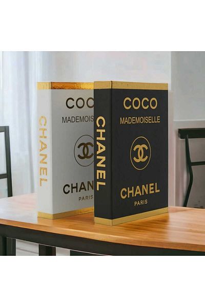 Nikadu Coco Gold 2-Piece Decorative Book Box Set