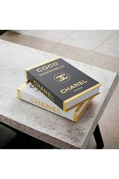 Nikadu Coco Gold 2-Piece Decorative Book Box Set
