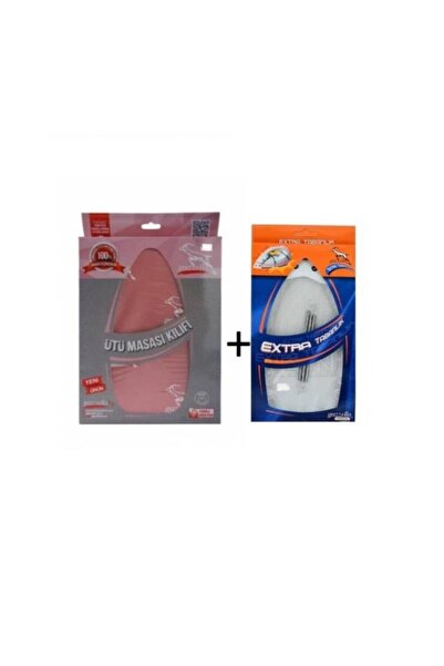 Gazzella Yanmaz Ütü Masası Kılıfı Ve Parlatmaz Ütü Tabanlığı Seti Pembe