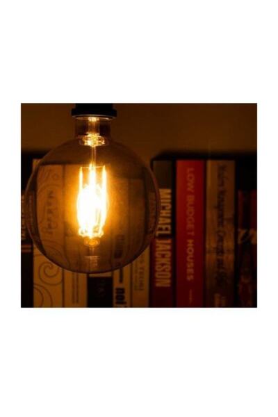 Edison Rustik Led Ampül E27 Duy G95 Glop Model Sarı Işık Tasarruflu Dekoratif Ampul