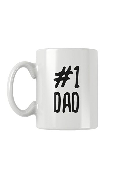 qoeuyl boutique Number One Dad Father's Day Gift Printed Mug