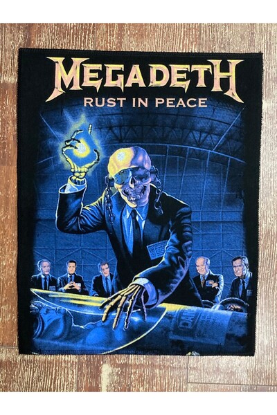 StüdyoÜmitTişört MEGADETH - رقعة ظهر من Rust in Peace، رقعة ظهر، خلط، حجاب