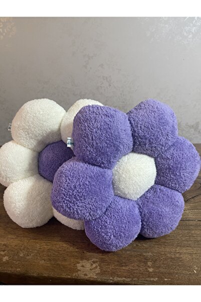 happyteks Perna Dubla Mov Si Liliac Daisy Perna Arunca Perna Decorativa Plus