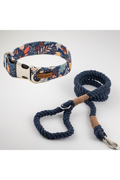 Lusi Doog Dog Leash Set Dog Collar Dog Travel Rope