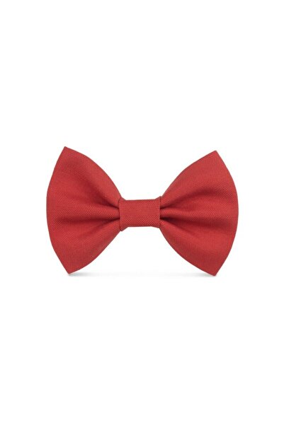 Lusi Doog Kırmızı Papyonlu Köpek Tasması ve Gezdirme Kayış Seti