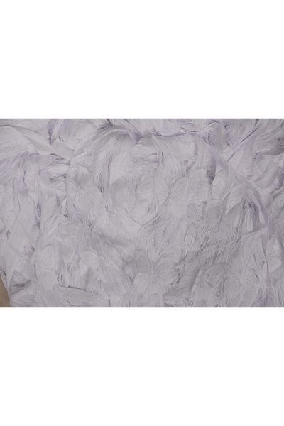 AKÇA TEKSTİL BUTTERFLY MODEL BROKEN WHITE COLOR STRING CURTAIN READY BUTTONS STITCHED STRING CURTAIN 300*270 cm