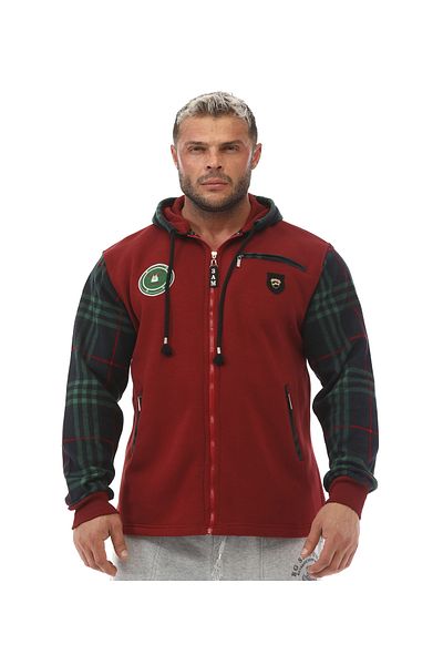 Big Sam Hooded Claret Red Jacket 3600