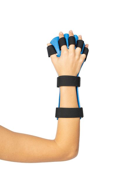 ORTOLİFE Thermoplastic Antispasticity Hand Wrist and Finger Brace Medium Size (RIGHT HAND)