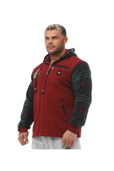 Big Sam Hooded Claret Red Jacket 3600