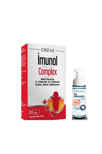 Ocean Orzax Ocean Immunol Complex - 30 Capsules Food Supplement, Whitening Foam Gift
