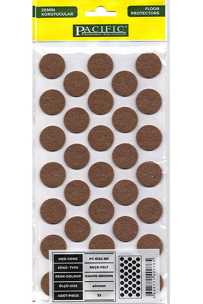 Decovetro 24mm Model Brown Pacific Adhesive Felt