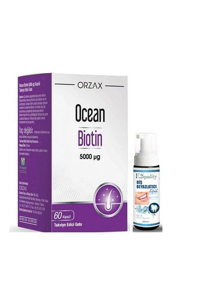 Ocean Orzax Ocean Biotin 60 Capsules - Tooth Whitening Amino Acid